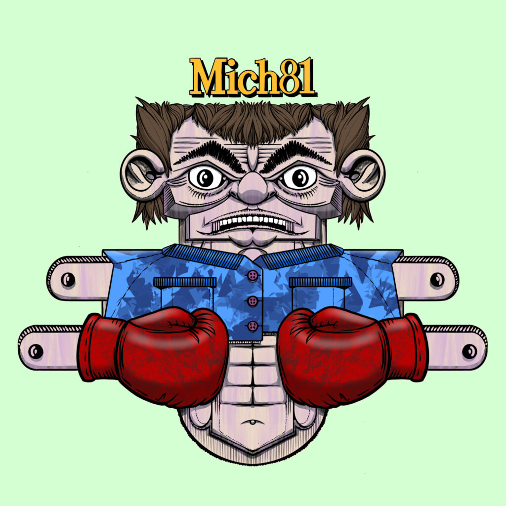 Giugno 2025, figura antropomorfa con guantoni da boxe, tensione e confronto